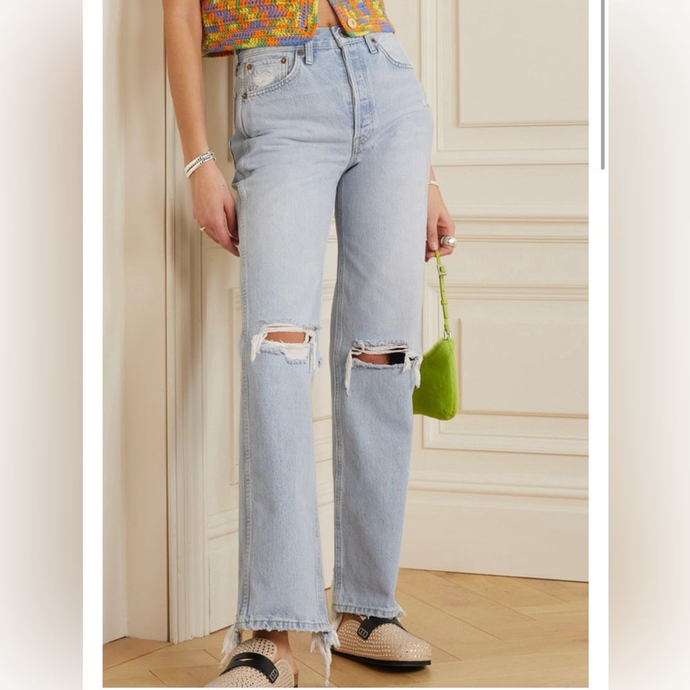Levi’s re/done high rise straight leg jeans